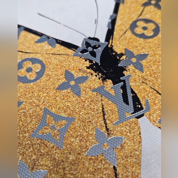 NEW Framed Fashion Butterfly "LV" Wall Art - Picture 3 of 10